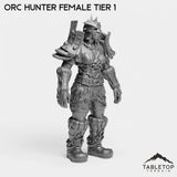 Tabletop Terrain Miniature Orc Hunter Female Tier 1