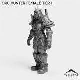 Tabletop Terrain Miniature Orc Hunter Female Tier 1