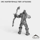 Tabletop Terrain Miniature Orc Hunter Female Tier 1