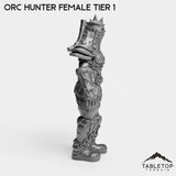 Tabletop Terrain Miniature Orc Hunter Female Tier 1