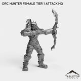 Tabletop Terrain Miniature Orc Hunter Female Tier 1