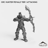Tabletop Terrain Miniature Orc Hunter Female Tier 1