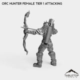Tabletop Terrain Miniature Orc Hunter Female Tier 1