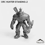 Tabletop Terrain Miniature Orc Hunter Standing-2 Orc Starter