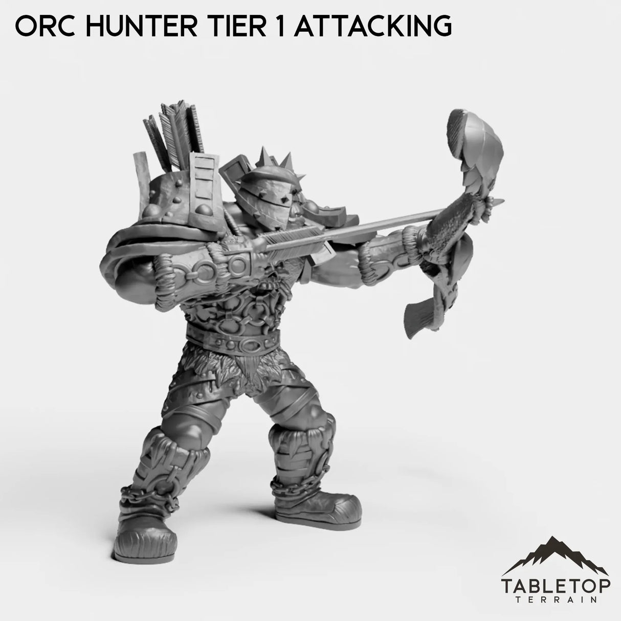 Tabletop Terrain Miniature Orc Hunter Tier 1