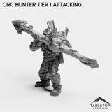 Tabletop Terrain Miniature Orc Hunter Tier 1 Attacking Orc Hunter Tier 1
