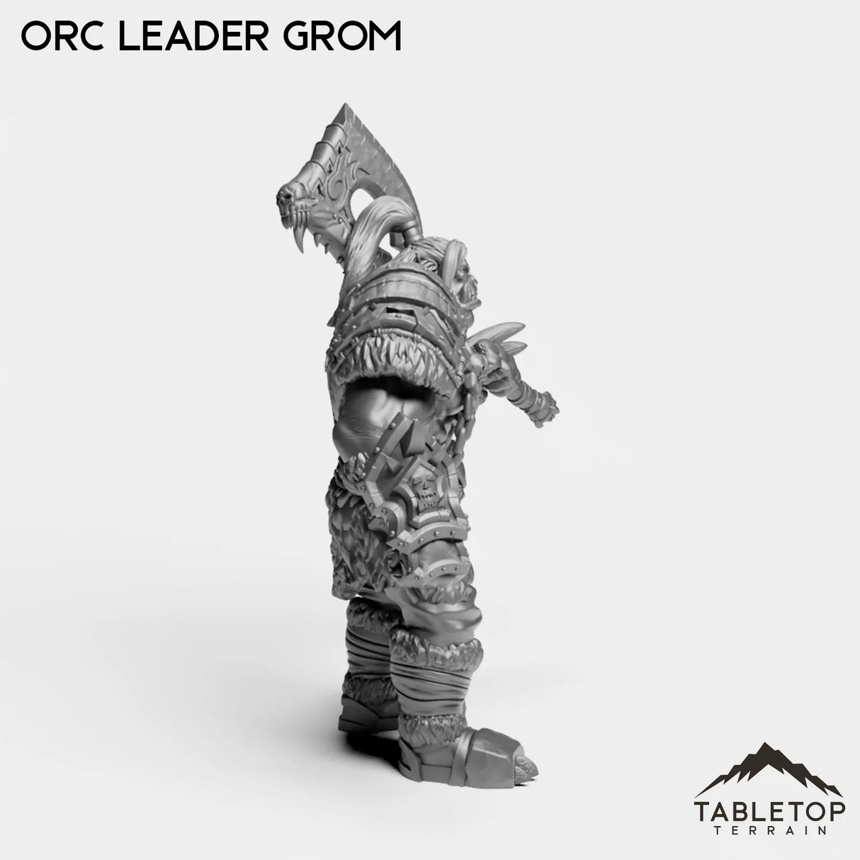 Tabletop Terrain Miniature Orc Leader Grom