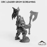 Tabletop Terrain Miniature Orc Leader Grom