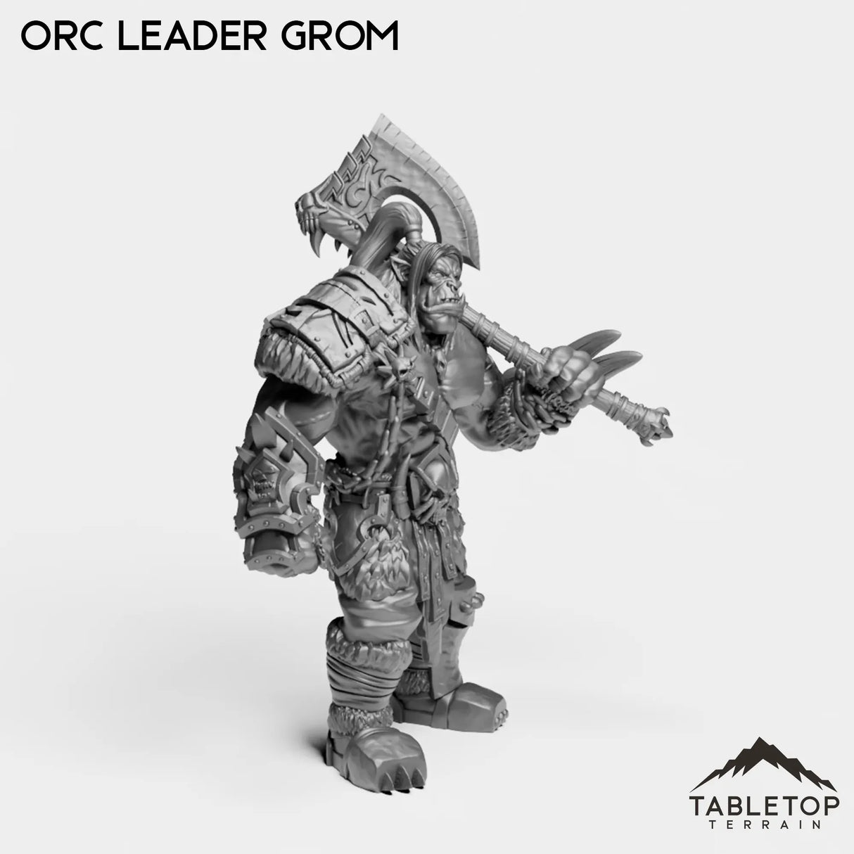 Tabletop Terrain Miniature Orc Leader Grom