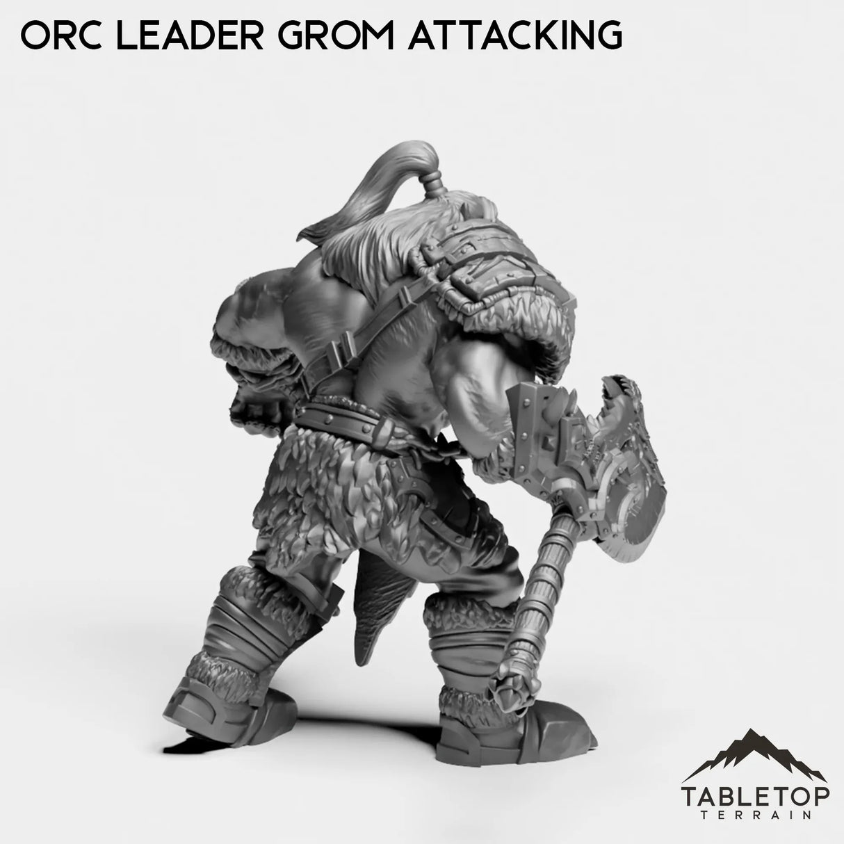Tabletop Terrain Miniature Orc Leader Grom