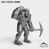 Tabletop Terrain Miniature Orc Peon
