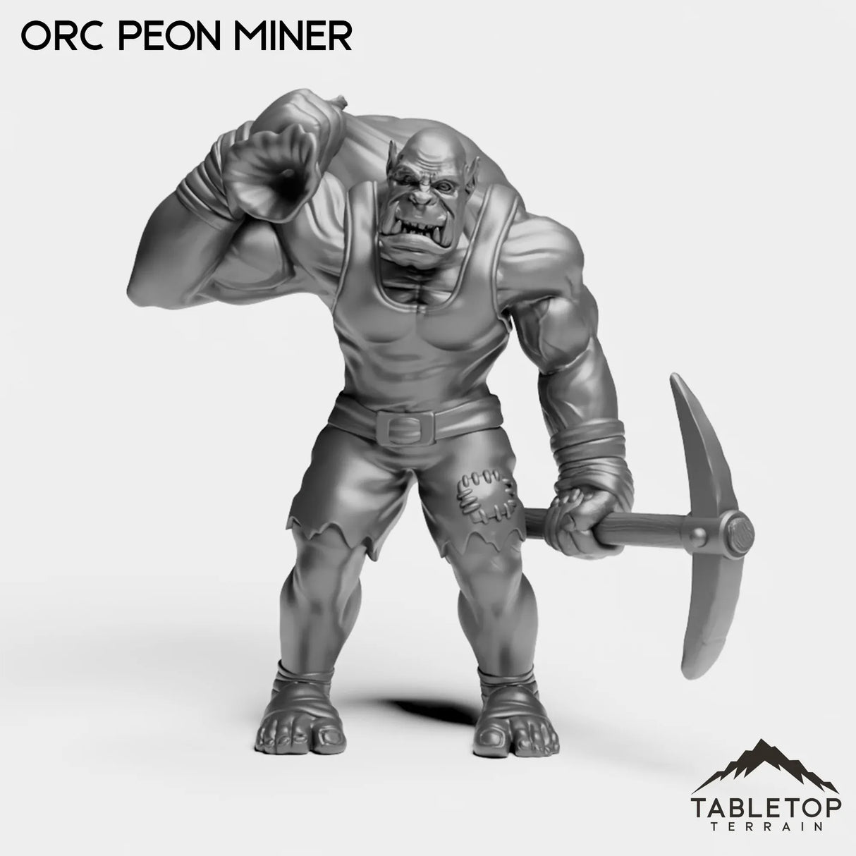 Tabletop Terrain Miniature Orc Peon Miner Orc Peon