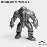 Tabletop Terrain Miniature Orc Rogue Attacking-3 Orc Starter