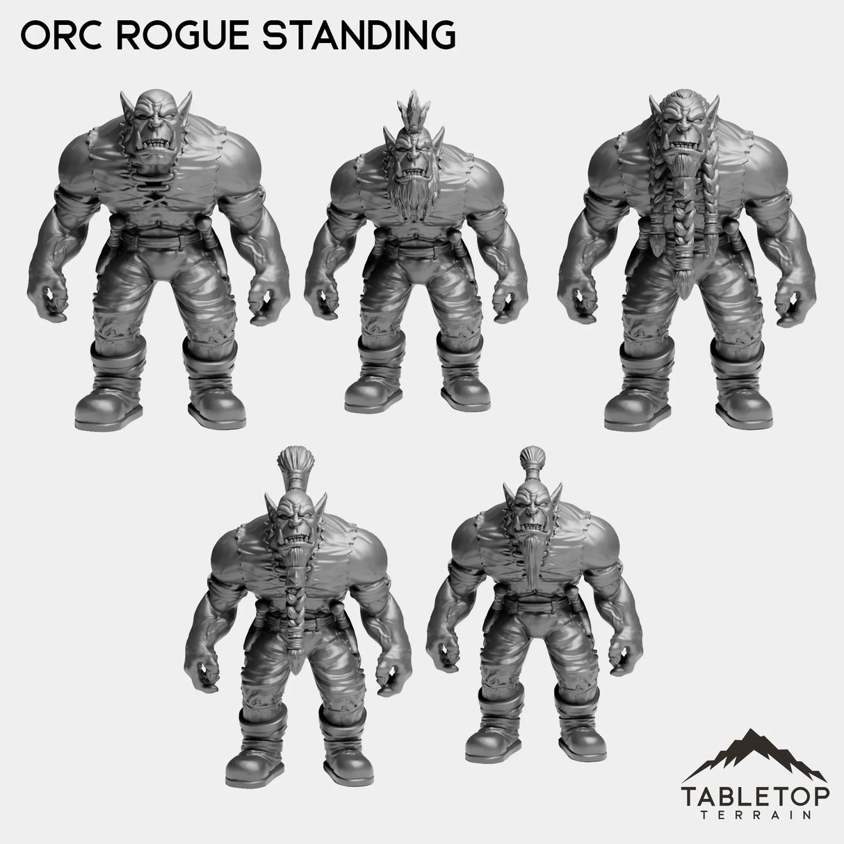 Tabletop Terrain Miniature Orc Rogue Standing Orc Starters