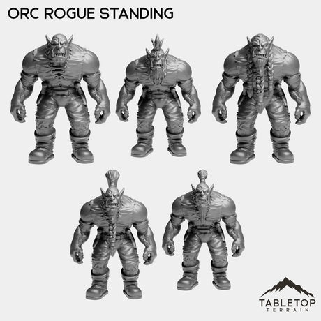 Tabletop Terrain Miniature Orc Rogue Standing Orc Starters