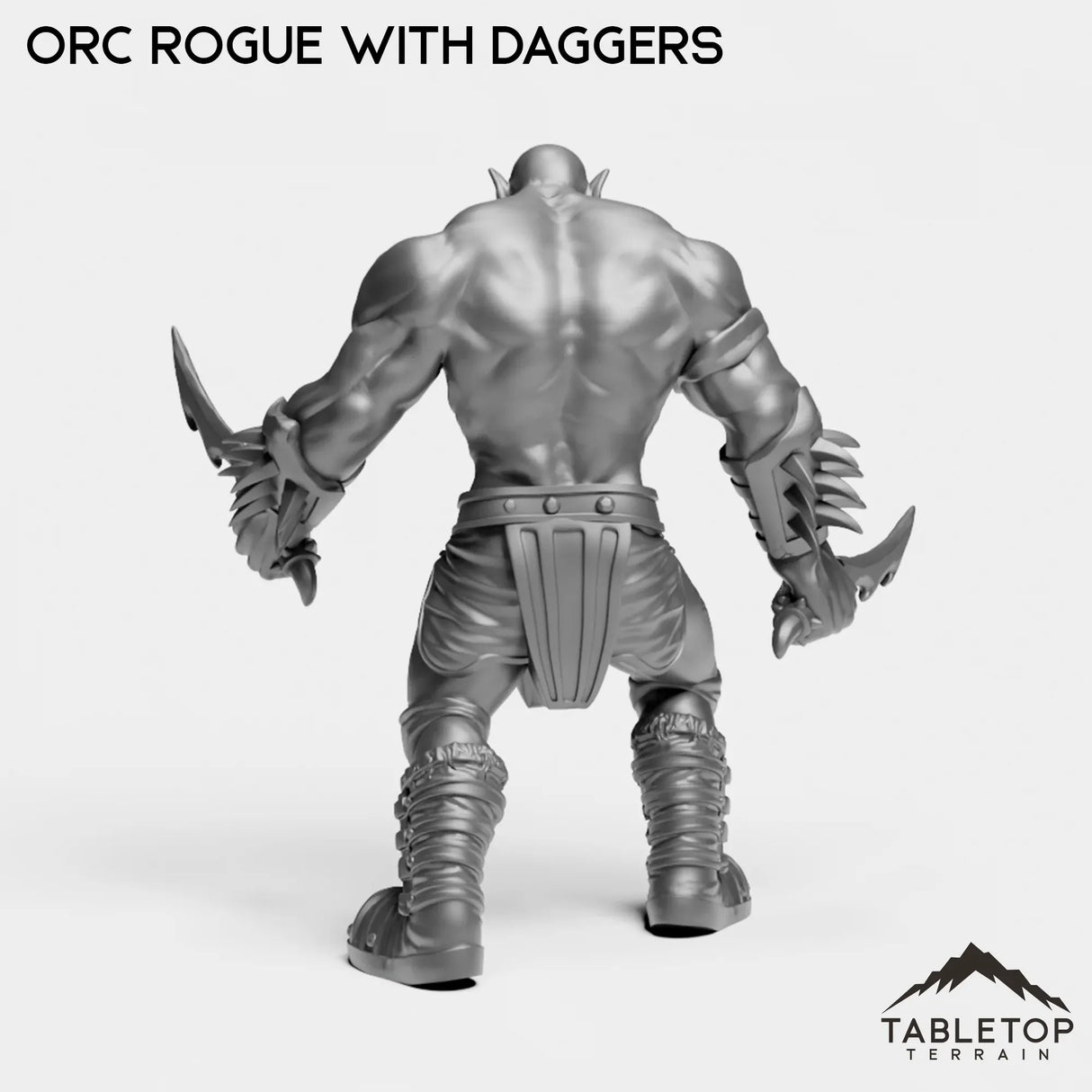 Tabletop Terrain Miniature Orc Rogue with Daggers