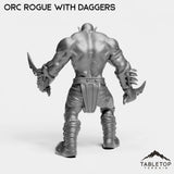 Tabletop Terrain Miniature Orc Rogue with Daggers