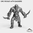 Tabletop Terrain Miniature Orc Rogue with Daggers