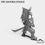 Tabletop Terrain Miniature Orc Samurai Blademaster