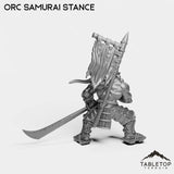 Tabletop Terrain Miniature Orc Samurai Blademaster