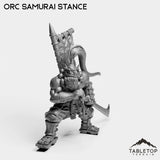 Tabletop Terrain Miniature Orc Samurai Stance Orc Samurai Blademaster