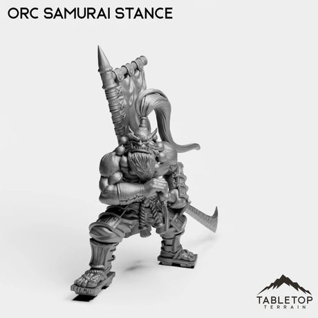 Tabletop Terrain Miniature Orc Samurai Stance Orc Samurai Blademaster