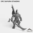 Tabletop Terrain Miniature Orc Samurai Standing Orc Samurai Blademaster