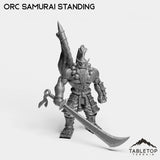 Tabletop Terrain Miniature Orc Samurai Standing Orc Samurai Blademaster