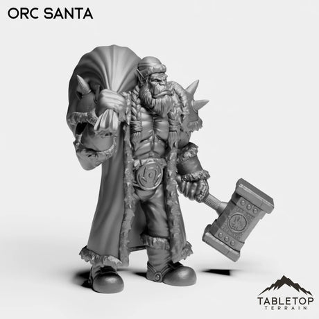Tabletop Terrain Miniature Orc Santa