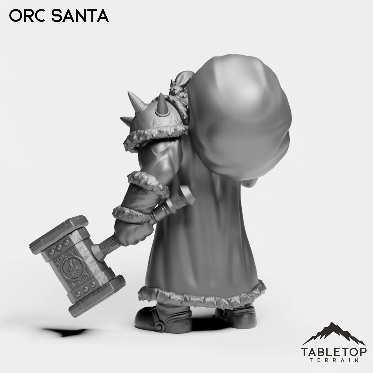 Tabletop Terrain Miniature Orc Santa