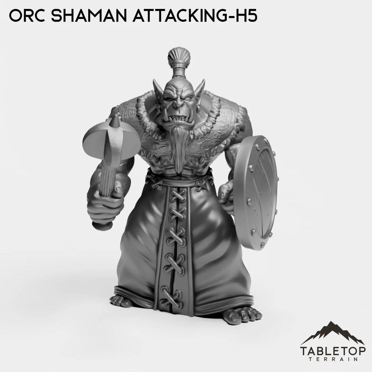 Tabletop Terrain Miniature Orc Shaman Attacking-h5 Orc Starter