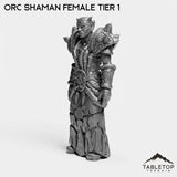 Tabletop Terrain Miniature Orc Shaman Female Tier 1