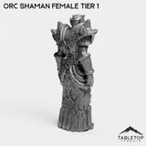Tabletop Terrain Miniature Orc Shaman Female Tier 1
