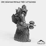 Tabletop Terrain Miniature Orc Shaman Female Tier 1