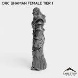 Tabletop Terrain Miniature Orc Shaman Female Tier 1