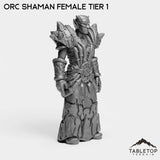 Tabletop Terrain Miniature Orc Shaman Female Tier 1