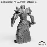Tabletop Terrain Miniature Orc Shaman Female Tier 1