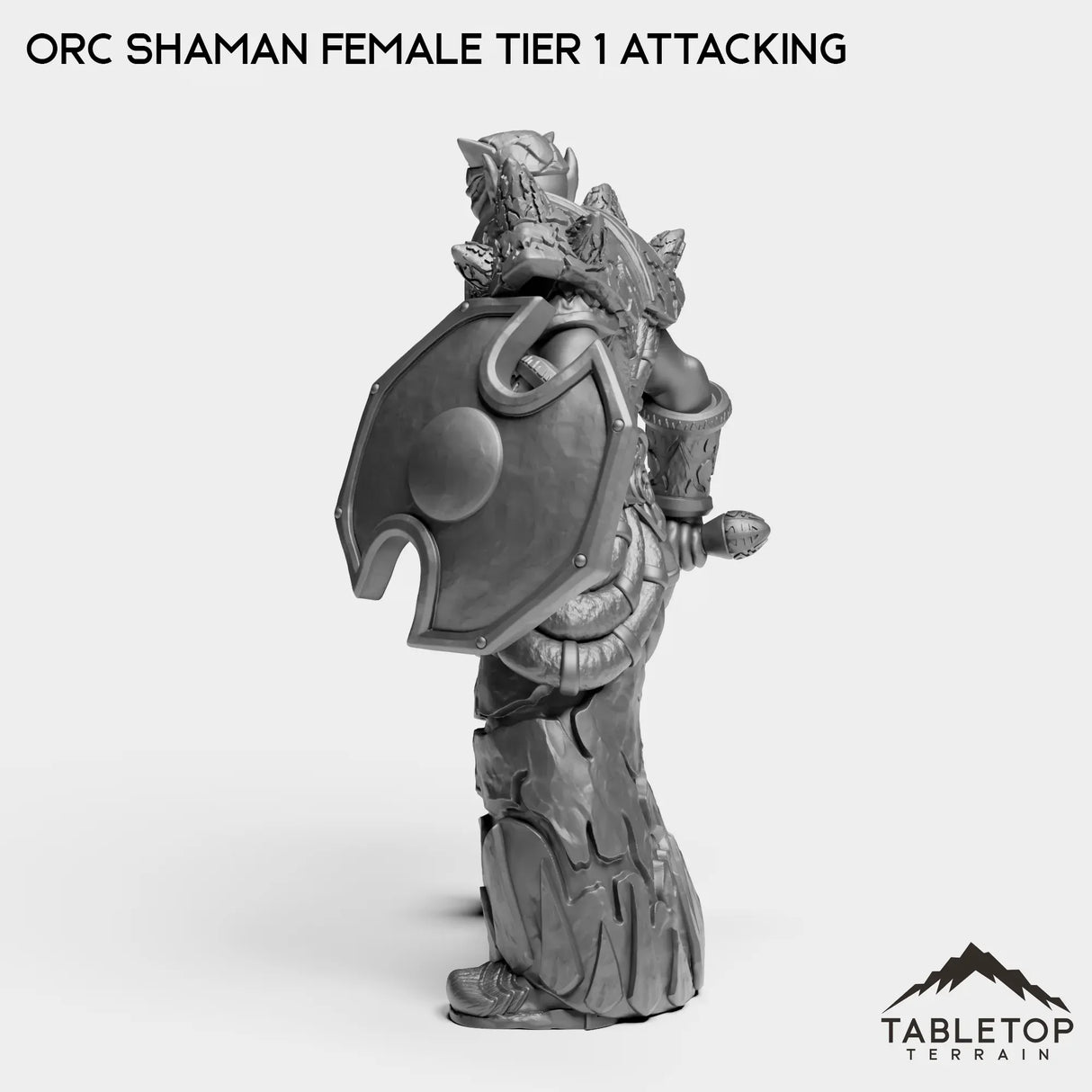 Tabletop Terrain Miniature Orc Shaman Female Tier 1