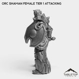 Tabletop Terrain Miniature Orc Shaman Female Tier 1