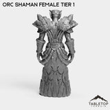 Tabletop Terrain Miniature Orc Shaman Female Tier 1