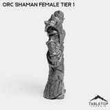 Tabletop Terrain Miniature Orc Shaman Female Tier 1