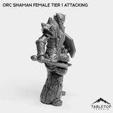 Tabletop Terrain Miniature Orc Shaman Female Tier 1