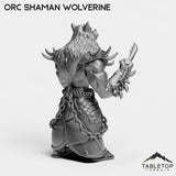 Tabletop Terrain Miniature Orc Shaman Wolverine