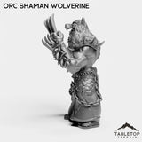 Tabletop Terrain Miniature Orc Shaman Wolverine
