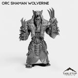 Tabletop Terrain Miniature Orc Shaman Wolverine