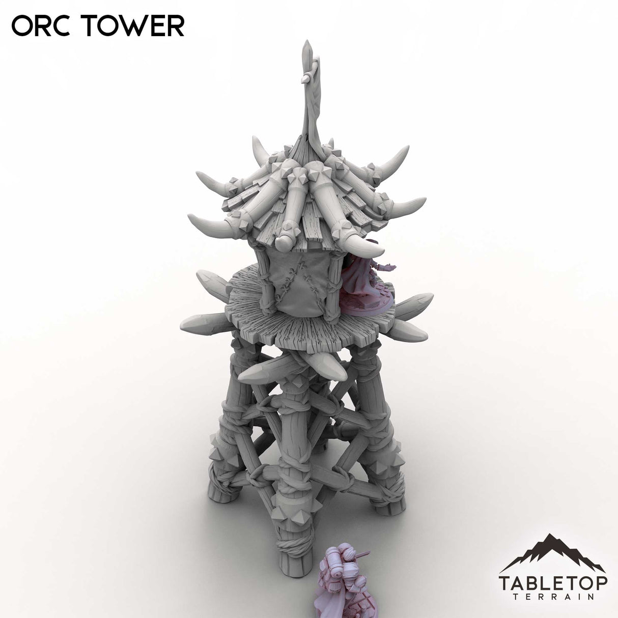 Tabletop Terrain Miniature Orc Tower