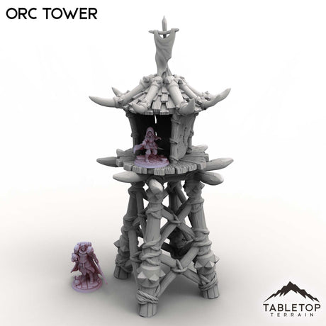 Tabletop Terrain Miniature Orc Tower