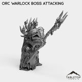 Tabletop Terrain Miniature Orc Warlock Boss