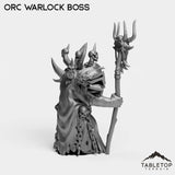 Tabletop Terrain Miniature Orc Warlock Boss