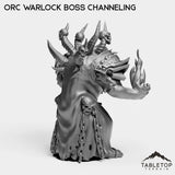 Tabletop Terrain Miniature Orc Warlock Boss